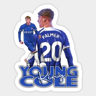 London Stamford Blues - Cole Palmer - YOUNG KING COLE Sticker